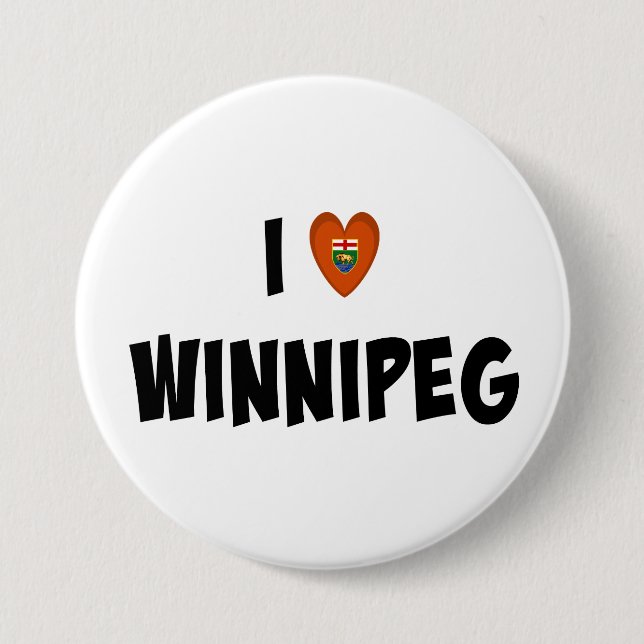 I Liebe Winnipeg Button (Vorderseite)