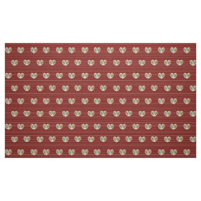 I Liebe Winter Birds & Berries 60" Polyester Popli Stoff (Fat Quarter (45,7 x 55,9 cm))