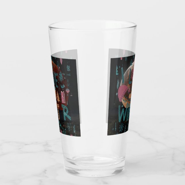 I Liebe Winter Glas (Rechts)