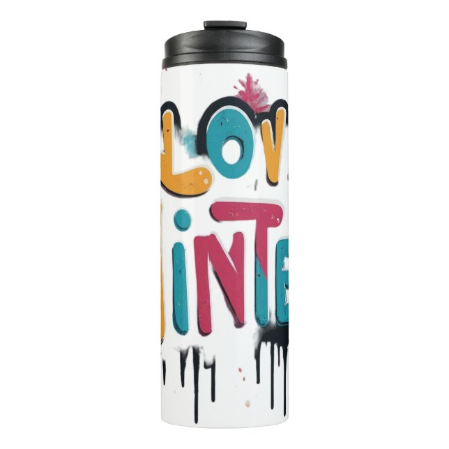 I Liebe Winter Thermosbecher (Vorderseite)