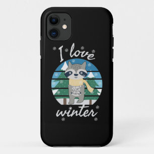 I Liebe Winter Wintersaison niedlicher Fuchs i Case-Mate iPhone Hülle