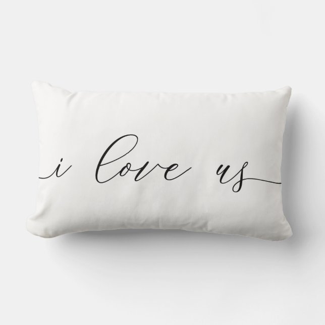 I Liebe wir Throw-Kissen Lendenkissen (Vorderseite)