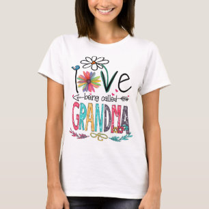 I Liebe wird als Oma Mimi Nana Gigi Lover T-Shirt