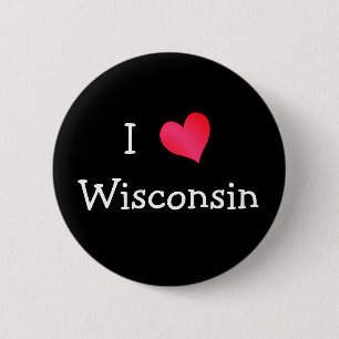 I Liebe Wisconsin Button