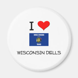 I Liebe-Wisconsin-enge Täler Wisconsin Magnet