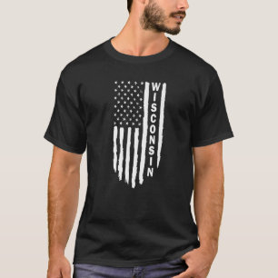 I Liebe Wisconsin Patriotic Wisconsin Zuhause T-Shirt
