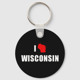 I Liebe Wisconsin Schlüsselanhänger