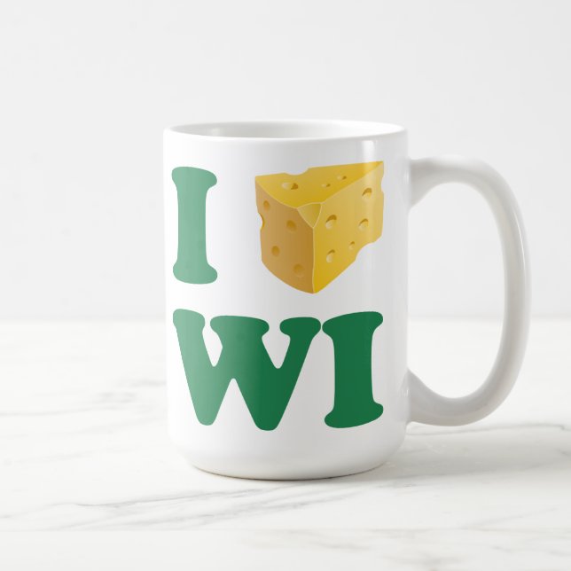 I Liebe-Wisconsin-Tasse Kaffeetasse (Rechts)