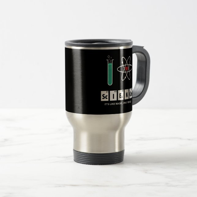 I Liebe-Wissenschaft - Reise-Tasse Reisebecher (VorderseiteRechts)
