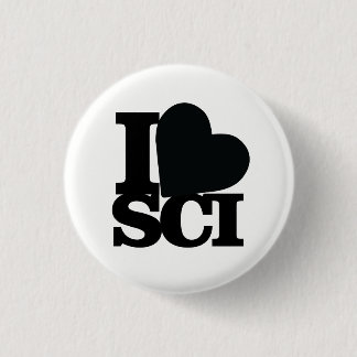 I Liebe-Wissenschafts-Button Button