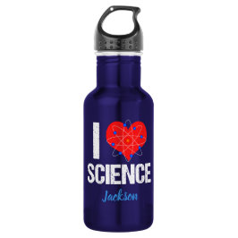 I Liebe-Wissenschafts-Gewohnheit Edelstahlflasche