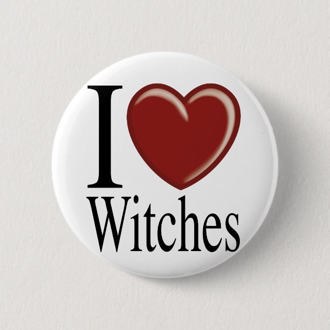 I LIEBE WITCHES BUTTON (Vorderseite)