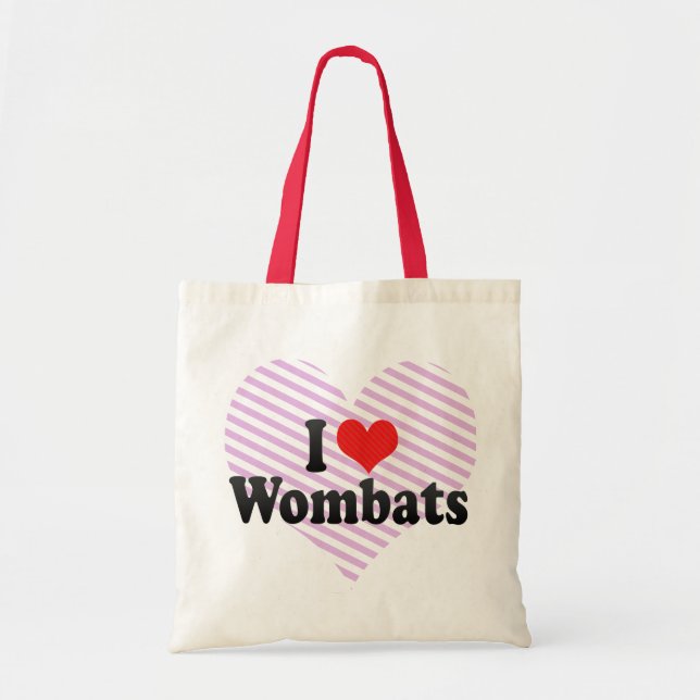 I Liebe Wombats Tragetasche (Vorne)
