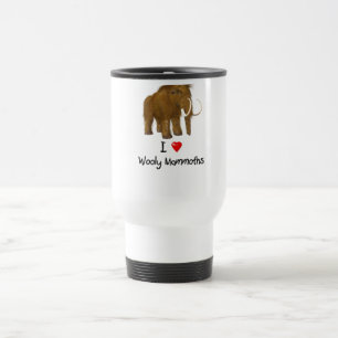 "I Liebe Wooly Mammoths" Wolle Mammoth Reisebecher