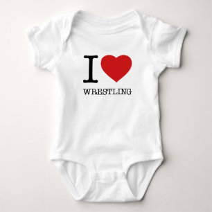 I LIEBE WRESTLING BABY STRAMPLER