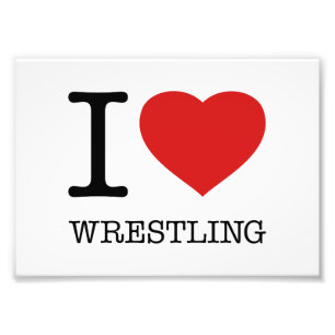 I LIEBE WRESTLING FOTODRUCK