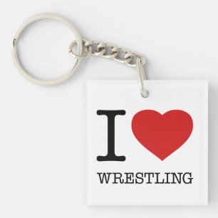 I LIEBE WRESTLING SCHLÜSSELANHÄNGER