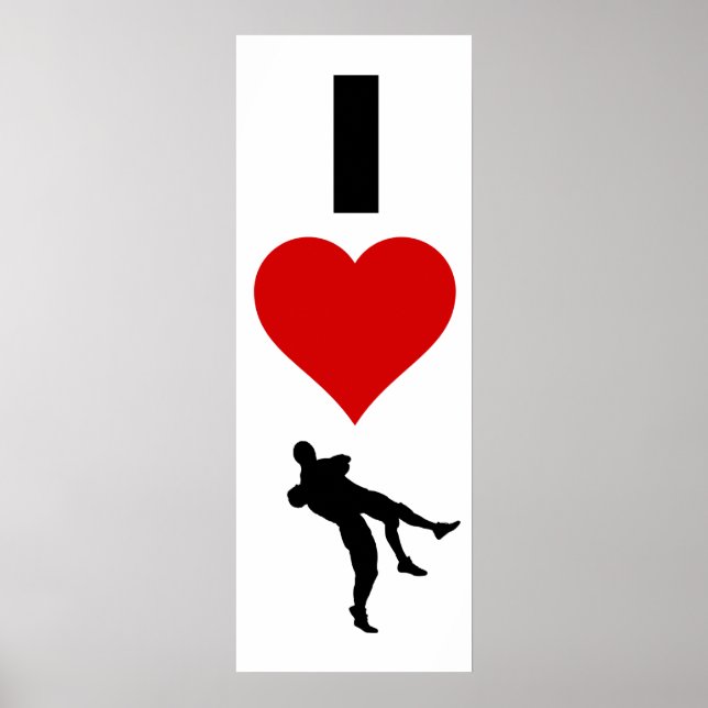 I Liebe Wrestling (Vertikal) Poster (Vorne)
