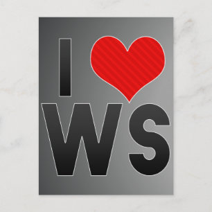 I Liebe WS Postkarte