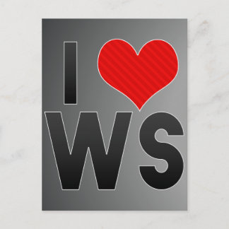 I Liebe WS Postkarte