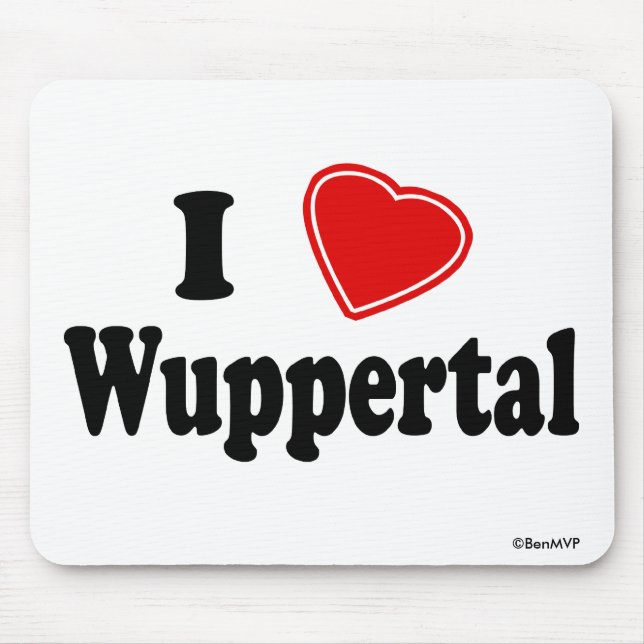 I Liebe Wuppertal Mousepad (Vorne)