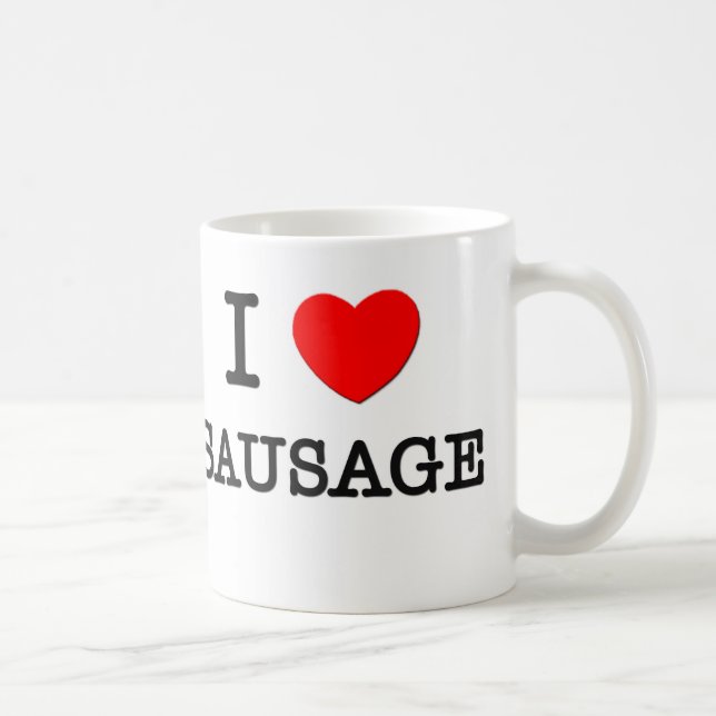 I Liebe-Wurst Kaffeetasse (Rechts)