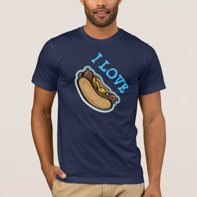 I Liebe-Würstchen - T - Shirt (Vorderseite)