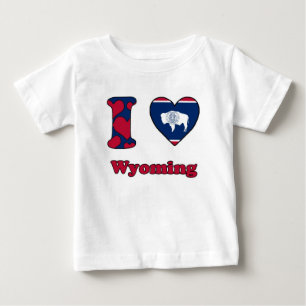 I Liebe Wyoming Baby T-shirt