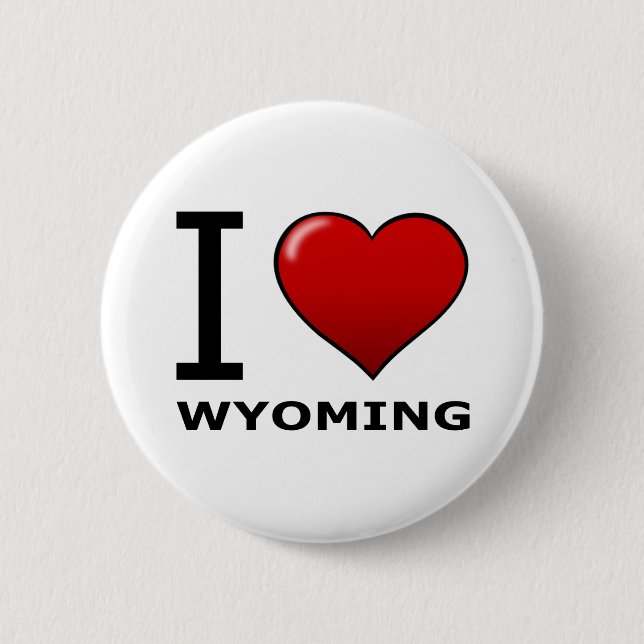 I LIEBE WYOMING BUTTON (Vorderseite)