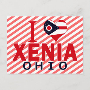 I Liebe Xenia, Ohio Postkarte