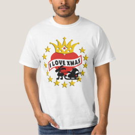 I LIEBE Xmas HEART & CROWN T-Shirt