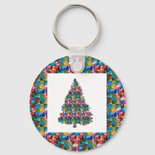 I LIEBE XMAS : TREE jadd with PEARL JEWEL GEMS Schlüsselanhänger