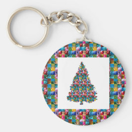I LIEBE XMAS : TREE jadd with PEARL JEWEL GEMS Schlüsselanhänger