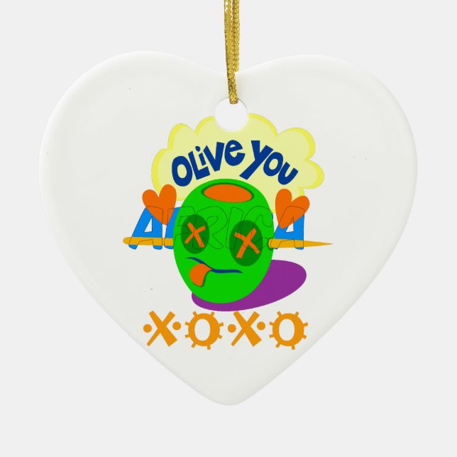 I Liebe XOXO Afrika schönes phantastisches Zitat Z Keramik Ornament (Vorne)