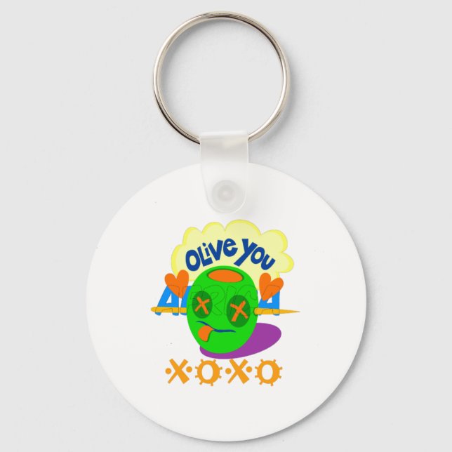 I Liebe XOXO Afrika schönes phantastisches Zitat Z Schlüsselanhänger (Vorderseite)