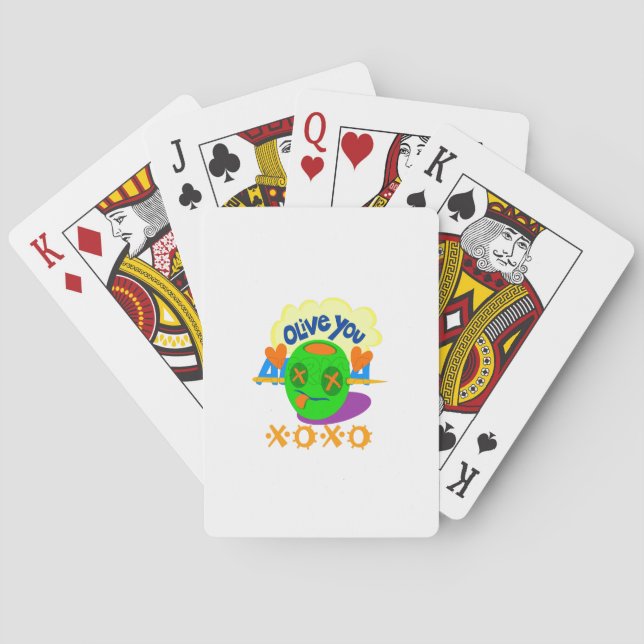 I Liebe XOXO Afrika schönes phantastisches Zitat Z Spielkarten (Rückseite)