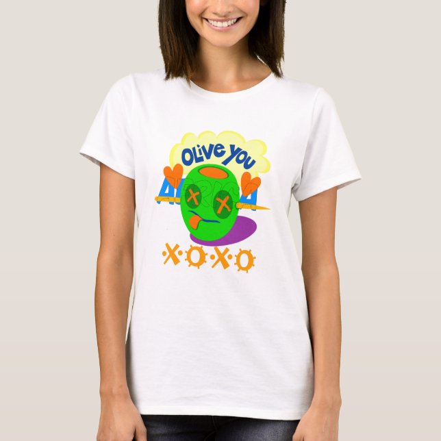I Liebe XOXO Afrika schönes phantastisches Zitat Z T-Shirt (Vorderseite)