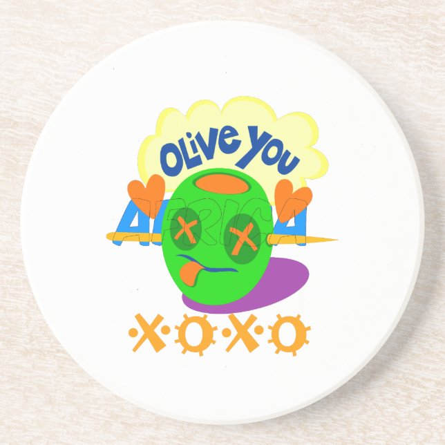 I Liebe XOXO Afrika schönes phantastisches Zitat Z Untersetzer (Vorne)
