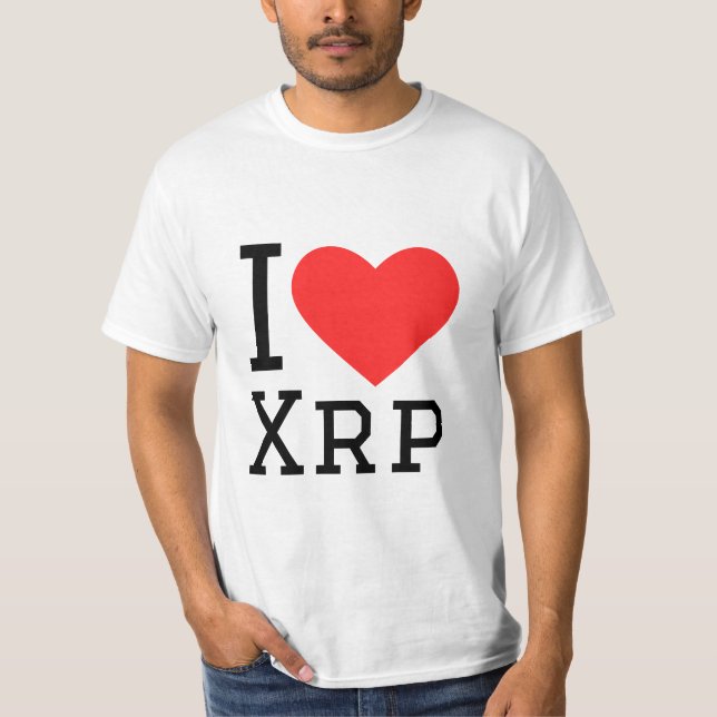 I Liebe Xrp T-Shirt (Vorderseite)