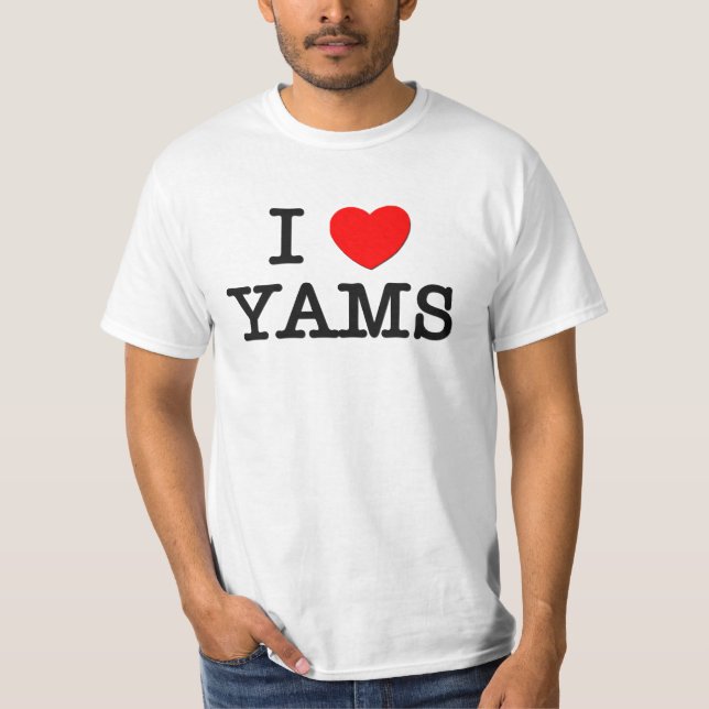 I Liebe YAMSWURZELN (Nahrung) T-Shirt (Vorderseite)