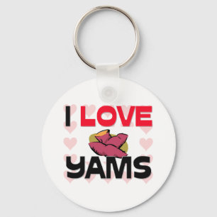 I Liebe-Yamswurzeln Schlüsselanhänger