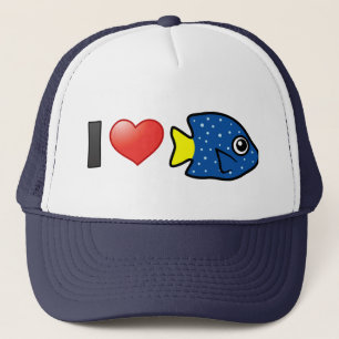 I Liebe Yellowtail Damselfish Truckerkappe