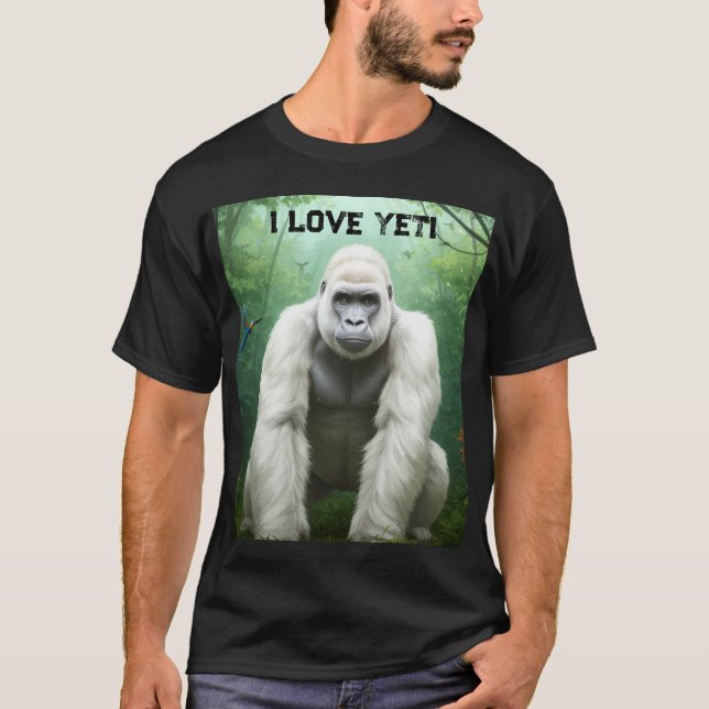 I Liebe Yetti T - Shirt (Vorderseite)