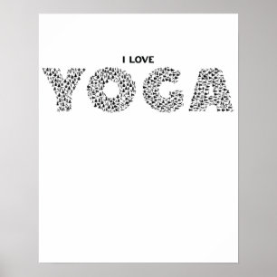 I Liebe Yoga Funny Yoga Geschenk Poster