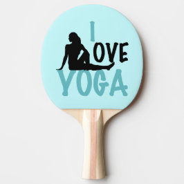 I Liebe Yoga Tischtennis Schläger
