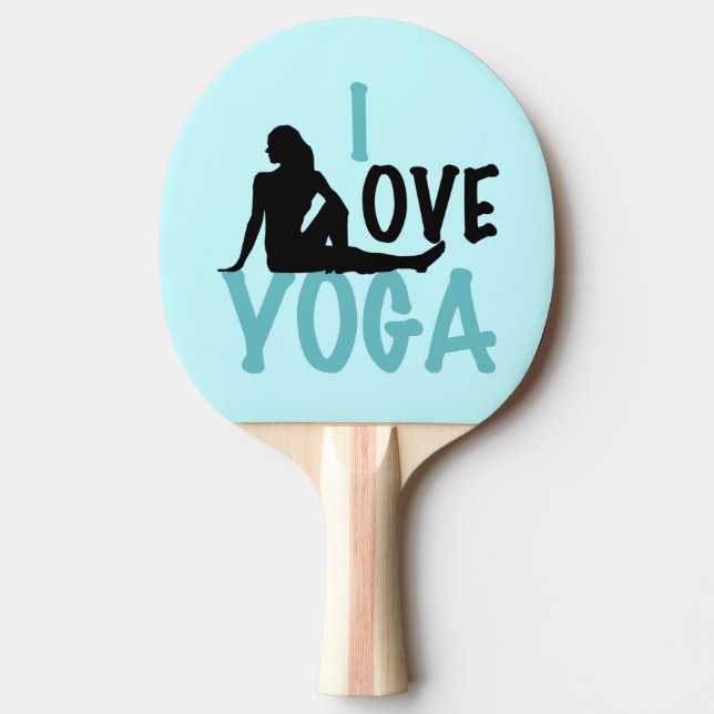 I Liebe Yoga Tischtennis Schläger (Vorderseite)
