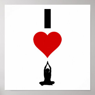 I Liebe Yoga (Vertikal) Poster