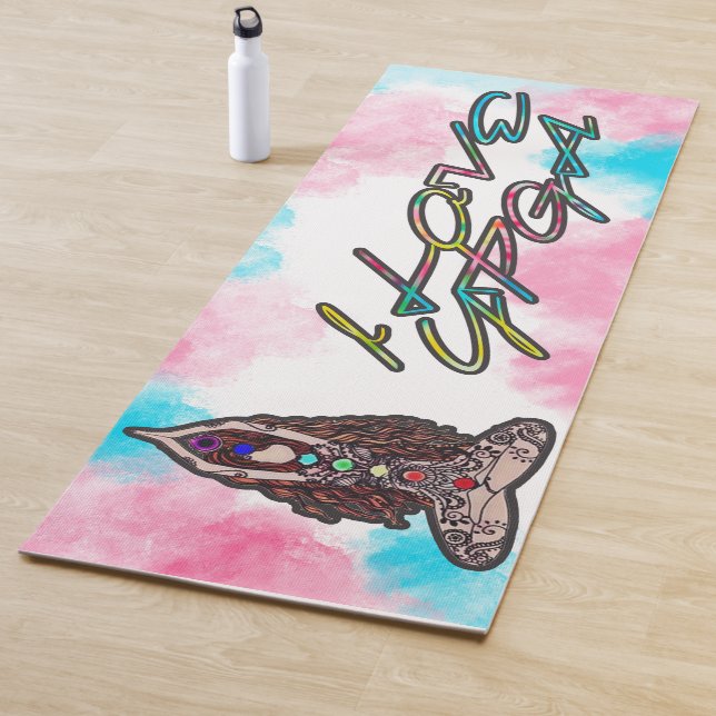 I Liebe Yogamat, farbiger Yoga-Mat Yogamatte (Beispiel)