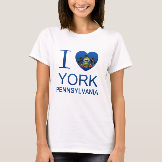 I Liebe York, PA T-Shirt (Vorderseite)