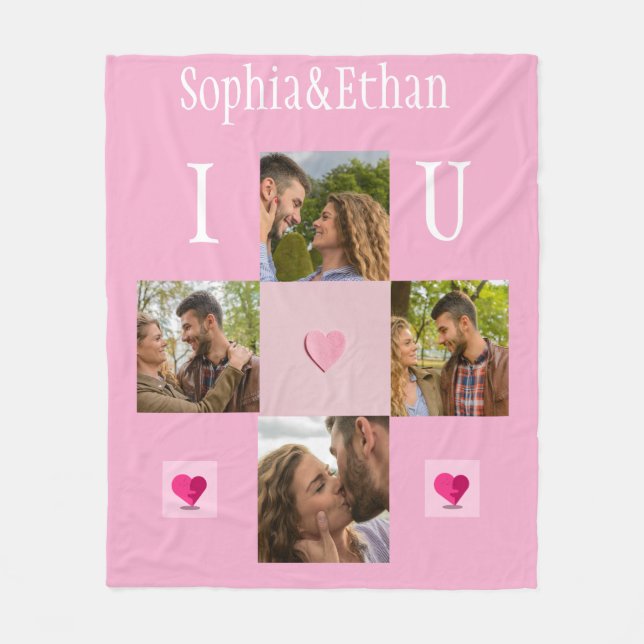 I Liebe You 4 Foto Fleece Blanket (Vorderseite)